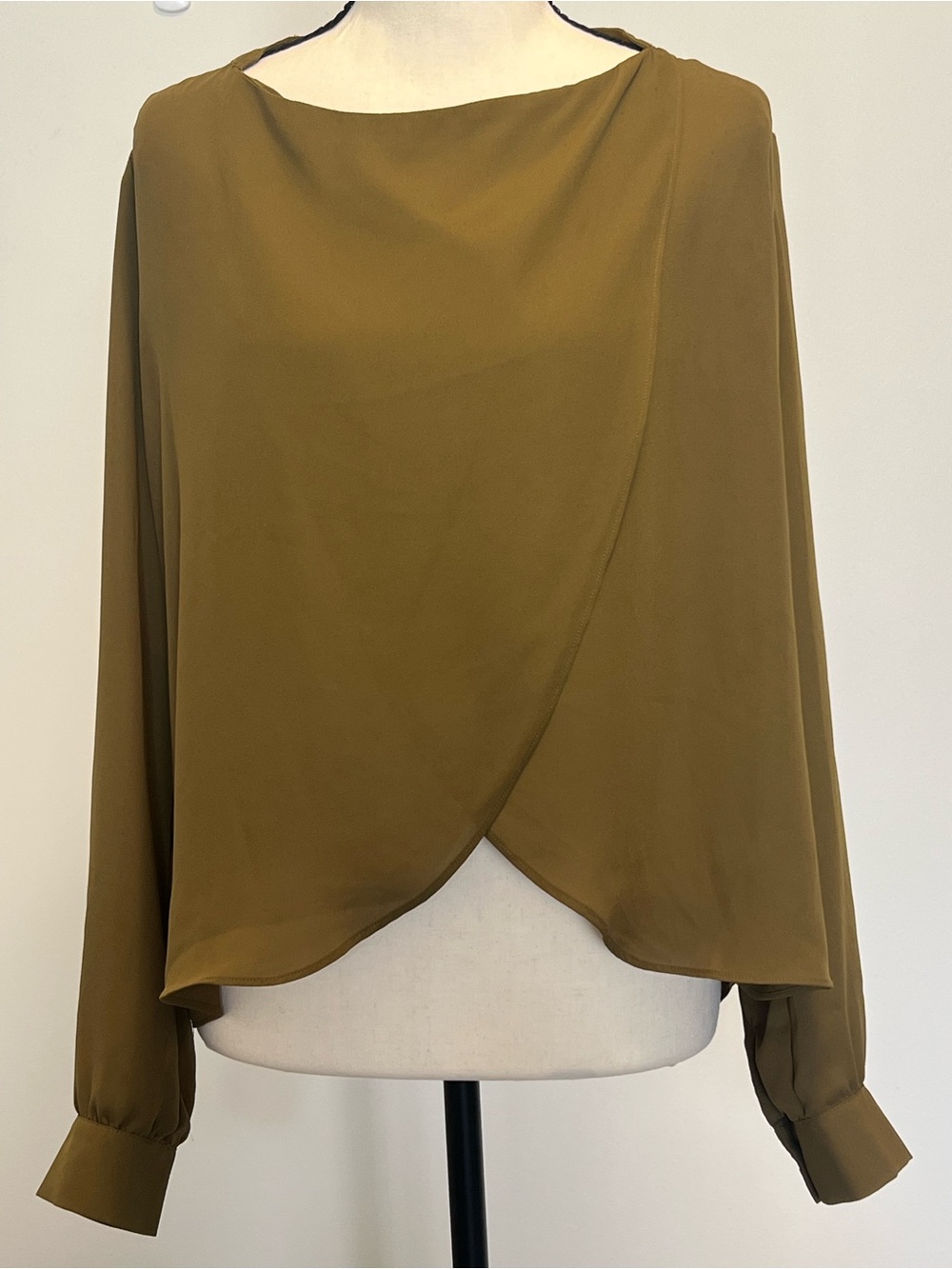 Vero Moda Olive-Chartreuse Stud Shoulder Blouse